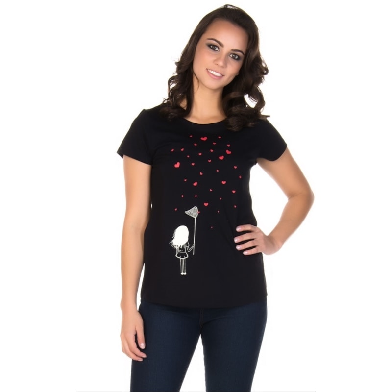 CAPITOLLIUM - T-SHIRT HEARTS - PRETO