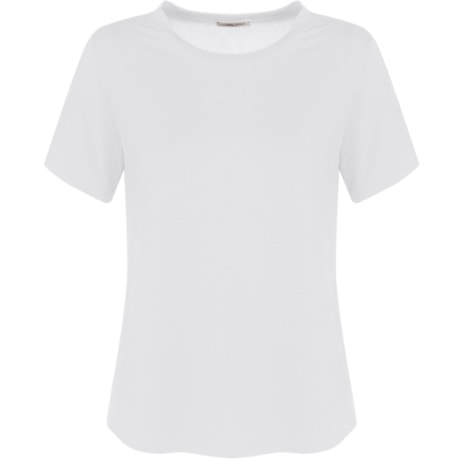 CAPITOLLIUM - T-SHIRT MALHA BARRA ARREDONDADA - BRANCO