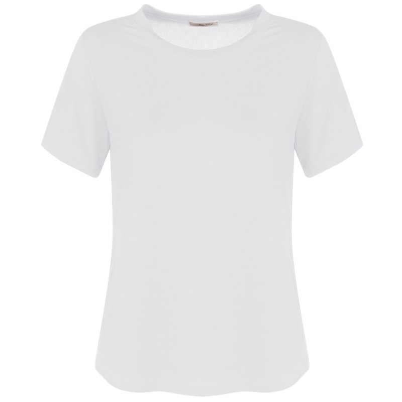 CAPITOLLIUM - T-SHIRT MALHA BARRA ARREDONDADA - BRANCO