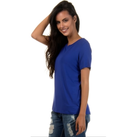 CAPITOLLIUM - T-SHIRT MALHA BÁSICA PALA COSTAS - PETRÓLEO