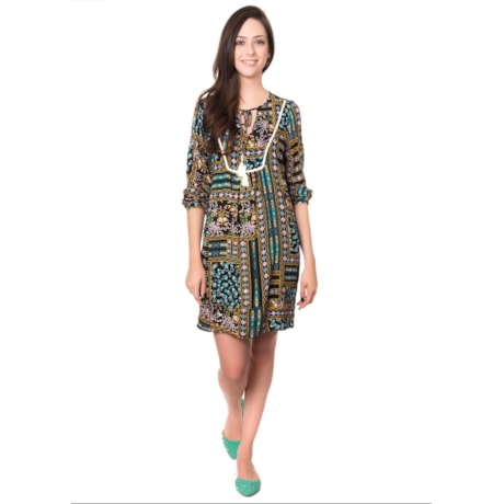 CAPITOLLIUM - VESTIDO BATA PALA COM TRANÇA - BEGE