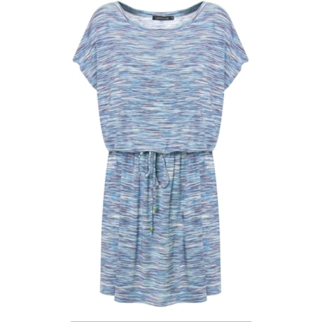 CAPITOLLIUM - VESTIDO BLUSADO MESCLA COM AMARRAÇÃO - AZUL CAPITOLLIUM - VESTIDO BLUSADO MESCLA COM AMARRAÇÃO - AZUL
