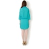 CAPITOLLIUM - VESTIDO CHEMISE CREPE M3/4 - VERDE