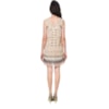 CAPITOLLIUM - VESTIDO CURTO BORDADO ZIG ZAG - BEGE