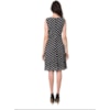 CAPITOLLIUM - VESTIDO CURTO CREPE POÁ EVASÊ S/M - P&B
