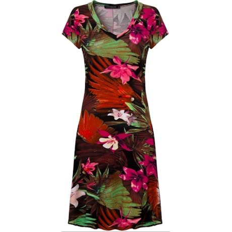 CAPITOLLIUM - VESTIDO EVASÊ DECOTE V VISCOSE REATIVA - VERMELHO CAPITOLLIUM - VESTIDO EVASÊ DECOTE V VISCOSE REATIVA - VERMELHO