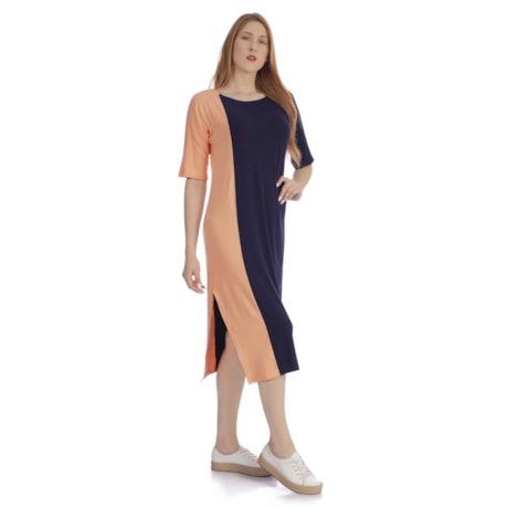 CAPITOLLIUM - VESTIDO MIDI TUNISIA BICOLOR CAPITOLLIUM - VESTIDO MIDI TUNISIA BICOLOR