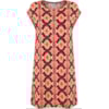 CAPITOLLIUM - VESTIDO T-SHIRT MALHA ETNICO - LARANJA