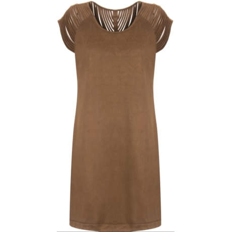 CAPITOLLIUM VESTIDO T-SHIRT SUEDE LISO TIRAS OMBROS - FENDI CAPITOLLIUM VESTIDO T-SHIRT SUEDE LISO TIRAS OMBROS - FENDI