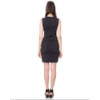 CAPITOLLIUM - VESTIDO TUBO COM RECORTES ESTAMPADO - PRETO