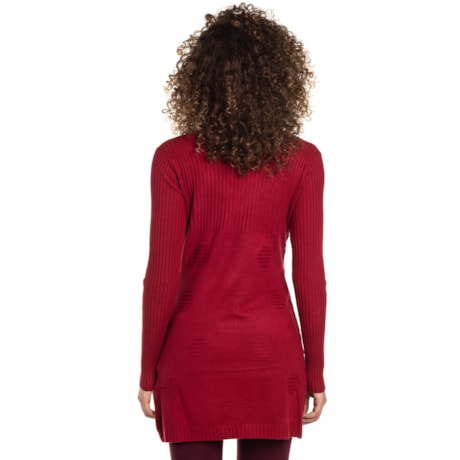Cardigan Alpelo relevo - vermelho Cardigan Alpelo relevo - vermelho