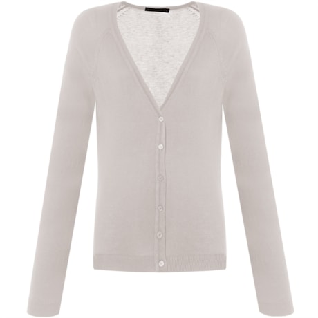 CARDIGAN LISO VISC/ALGODÃO - BRANCO CARDIGAN LISO VISC/ALGODÃO - BRANCO