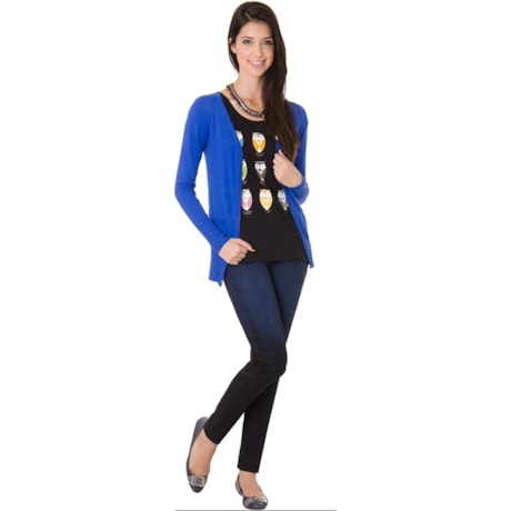 CARDIGAN TRICOT DUNFRIES - AZUL ROYAL