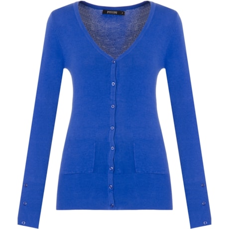 CARDIGAN TRICOT DUNFRIES - AZUL ROYAL