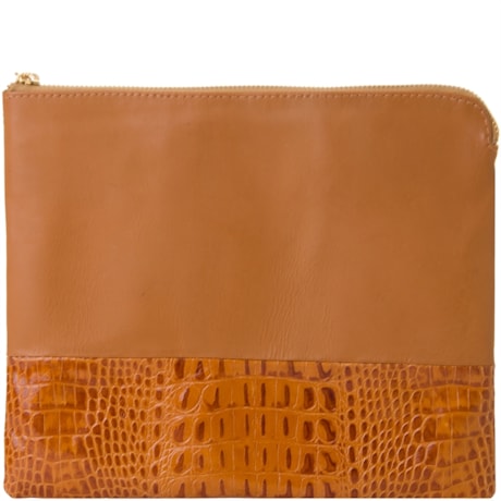 CARTEIRA COURO DETALHE CROCO CELINE - CARAMELO CARTEIRA COURO DETALHE CROCO CELINE - CARAMELO