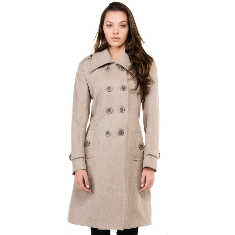 CASACO DE LÃ PELETERIA CORDEIRO 7/8 MILITAR - FENDI CASACO DE LÃ PELETERIA CORDEIRO 7/8 MILITAR - FENDI