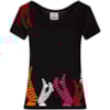 CHARI - BLUSA MALHA DEC. REDONDO SILK PERNAS - PRETO CHARI - BLUSA MALHA DEC. REDONDO SILK PERNAS - PRETO
