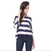 CHOELET - CAMISA LISTRADA MANGA RAGLAN - MARINHO