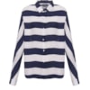 CHOELET - CAMISA LISTRADA MANGA RAGLAN - MARINHO