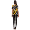 CHOLET - BLUSA CREPE XADREZ DIAGONAL - AMARELO