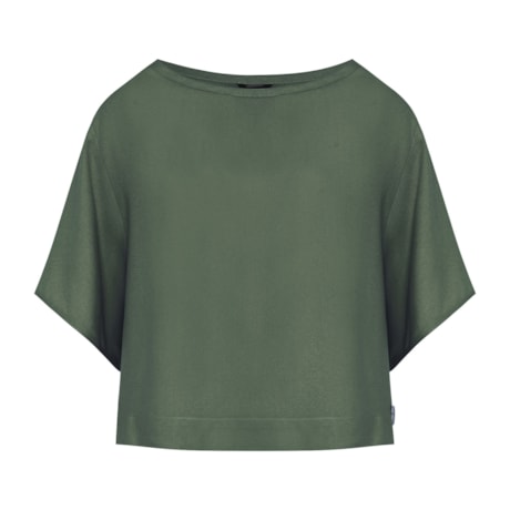 CHOLET - BLUSA DE CREPE MANGA AMPLA VERDE CHOLET - BLUSA DE CREPE MANGA AMPLA VERDE