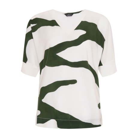 CHOLET - BLUSA DE MALHA MIX DE ESTAMPA CHOLET - BLUSA DE MALHA MIX DE ESTAMPA