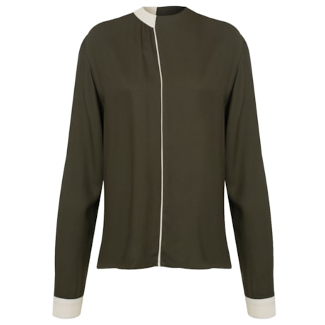CHOLET - BLUSA MANGA LONGA COM VIES MILITAR CHOLET - BLUSA MANGA LONGA COM VIES MILITAR
