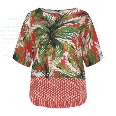 CHOLET - BLUSA VISCOSE MIX EST. BOLEADA ESTAMPADO FOLHAS E POÁ CHOLET - BLUSA VISCOSE MIX EST. BOLEADA ESTAMPADO FOLHAS E POÁ