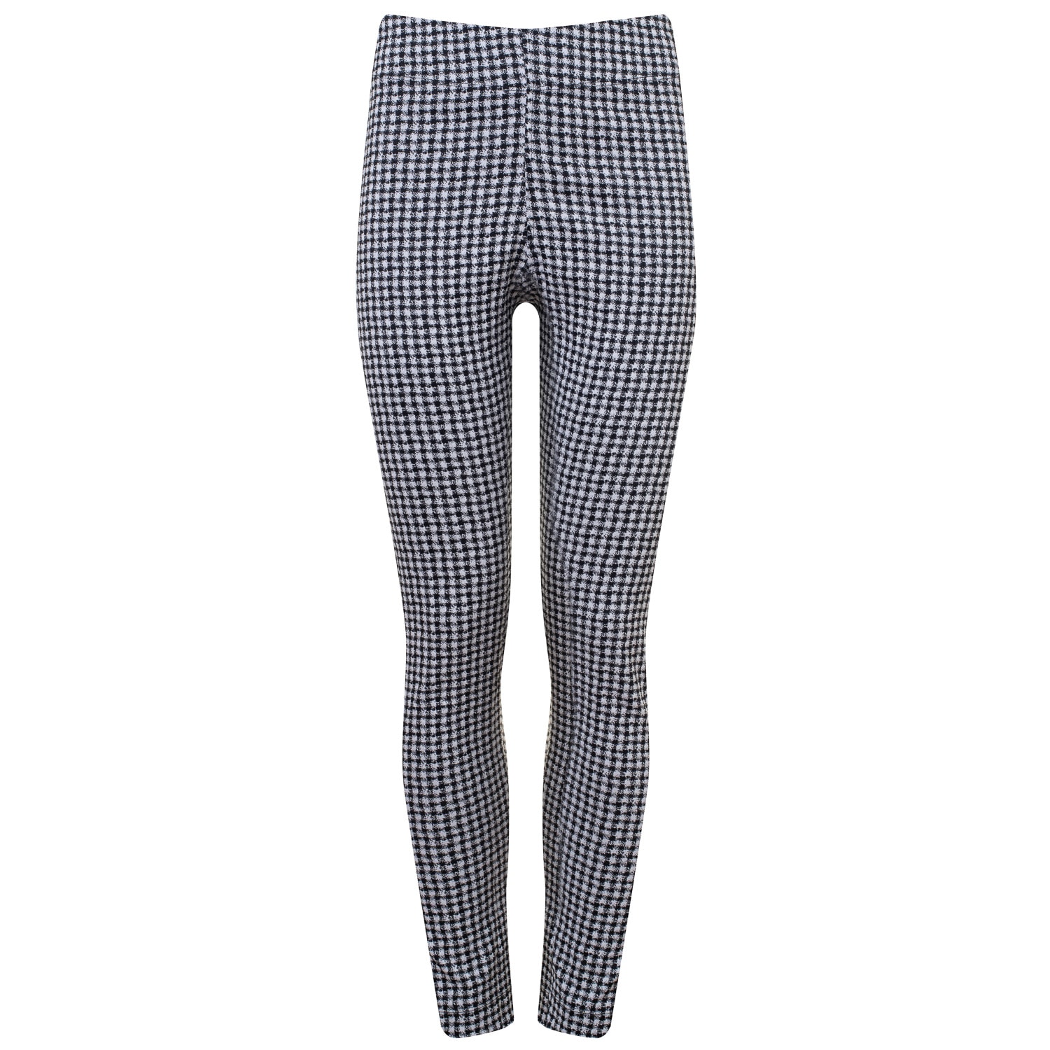 legging xadrez preto e branco