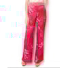 CHOLET - CALÇA PANTALONA CETIM EST. PALMEIRA - PINK