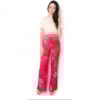 CHOLET - CALÇA PANTALONA CETIM EST. PALMEIRA - PINK