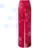CHOLET - CALÇA PANTALONA CETIM EST. PALMEIRA - PINK