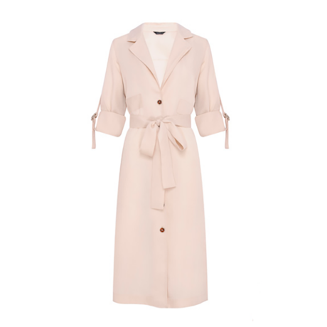 CHOLET - CHEMISE MIDI LYOCELL COM FENDA LATERAL TERRACOTA CHOLET - CHEMISE MIDI LYOCELL COM FENDA LATERAL TERRACOTA