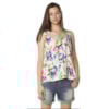 CHOLET - REGATA CREPE FLORAL DECOTE STRAPPY - OFF WHITE