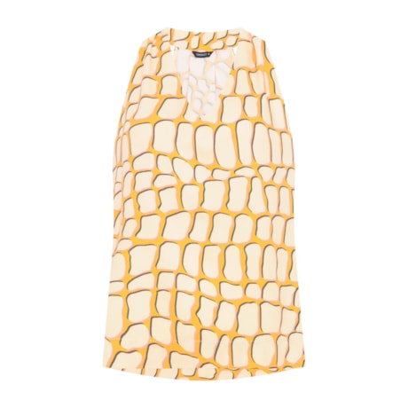 CHOLET - REGATA VISCOSE EST. CROCO - AMARELO