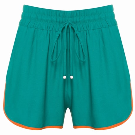 CHOLET - SHORT BOXER RECORTE VIÉS COLOR - TURQUESA CHOLET - SHORT BOXER RECORTE VIÉS COLOR - TURQUESA