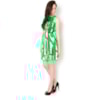 CHOLET - VESTIDO CURTO CREPE EST. CACTO - VERDE