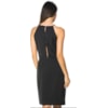 CHOLET - VESTIDO CURTO DE CREPE ACETINADO - PRETO