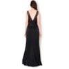 CHOLET - VESTIDO DE FESTA LONGO BUSTO RENDA E TULE - PRETO