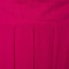 CHOLET - VESTIDO DE FESTA MIDI CHIFFON PREGAS TRANSPASSE COSTAS - FÚCSIA