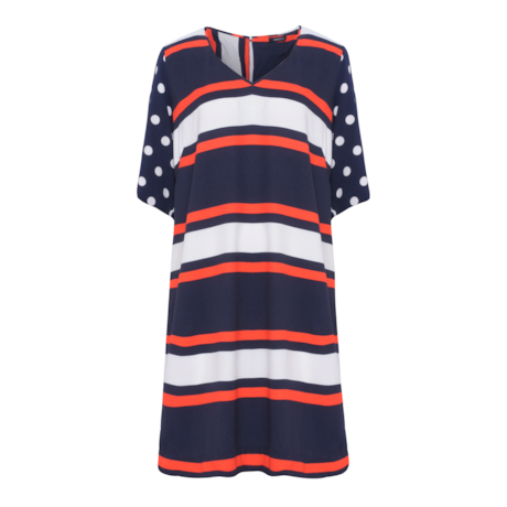 CHOLET - Vestido de viscose soltinho com ilhós CHOLET - Vestido de viscose soltinho com ilhós