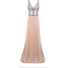 CHOLET - VESTIDO LONGO PAETE C/ CINTO DE PEDRAS - BEGE CHOLET - VESTIDO LONGO PAETE C/ CINTO DE PEDRAS - BEGE