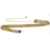 CINTO 3 CORRENTES COM FITA COURO - DOURADO