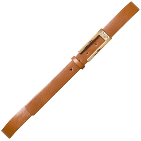 CINTO COURO STRASS - CARAMELO
