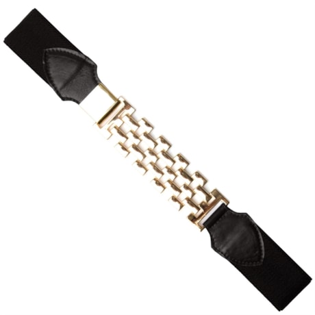 CINTO ELÁSTICO FIV MALEÁVEL DOURADA - PRETO