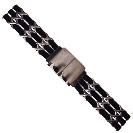 CINTO MALHA METAL COM ELÁSTICO - PRETO