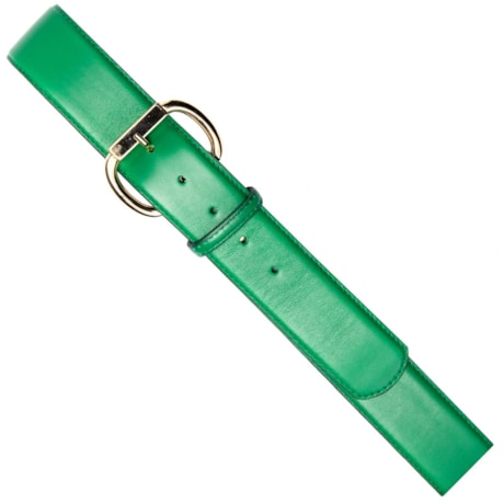 CINTO MÁRIO ADINOLFI COURO LISO ITALIANO - VERDE
