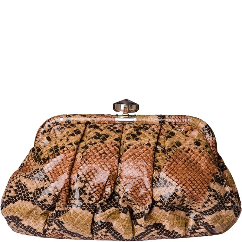 CLUTCH BAG SNAKE COLOR - AREIA