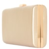CLUTCH BÁSICA LISA GRANDE FECHO RETANGULAR - DOURADO