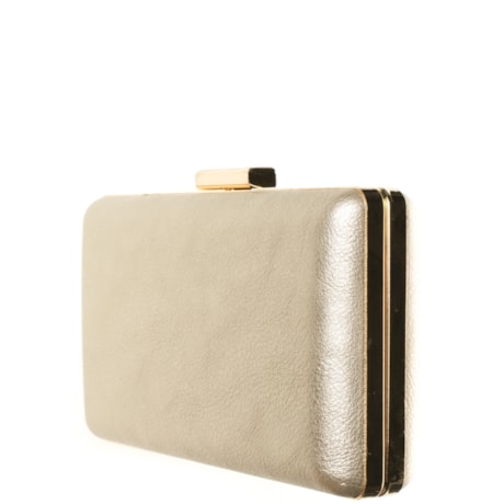 CLUTCH CAPITOLLIUM BÁSICA COURO FAKE - DOURADO